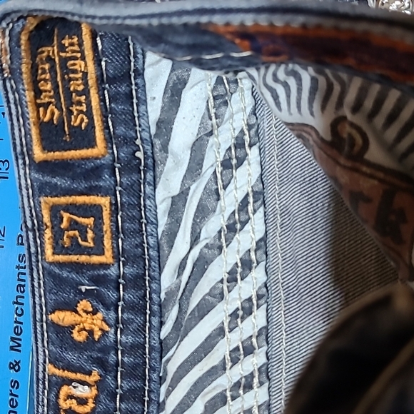 ROCK REVIVAL SHERRY STRAIGHT SEQUINS RHINESTONES DENIM JEAN - Picture 7 of 16